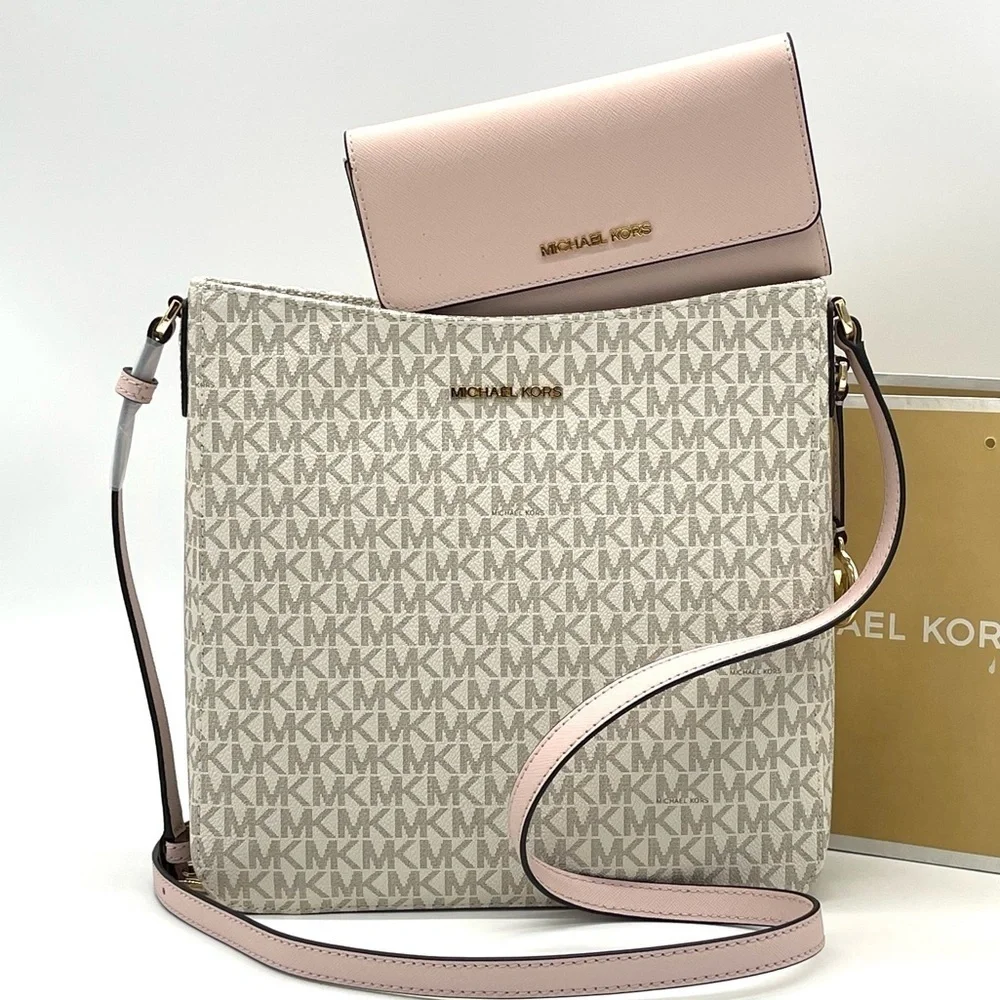 Michael Kors Large Messenger Crossbody Bag & Trifold Wallet